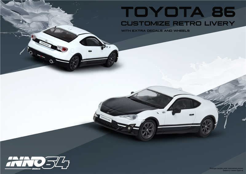 Amazon | Inno64 1/64 トヨタ 86 カスタマイズ レトロ カラー TOYOTA